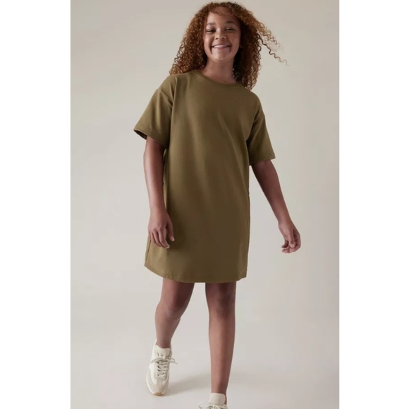 Athleta girl retro chill t-shirt dress new with tags XS/6 - Picture 1 of 9